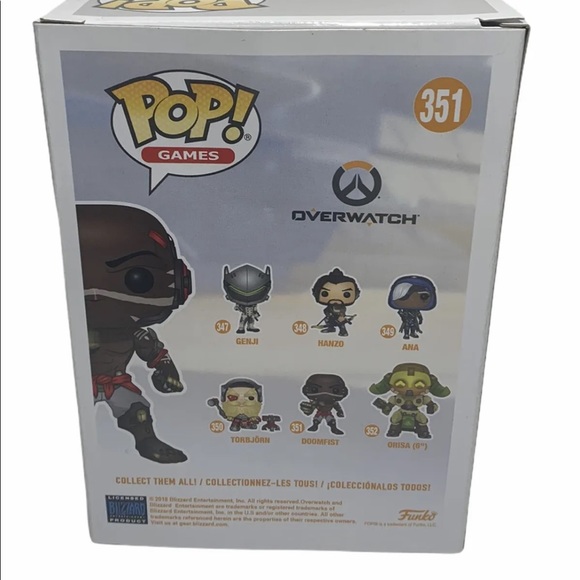 Doomfist #351 Overwatch Funko Pop Vinyl Figure - Picture 4 of 8